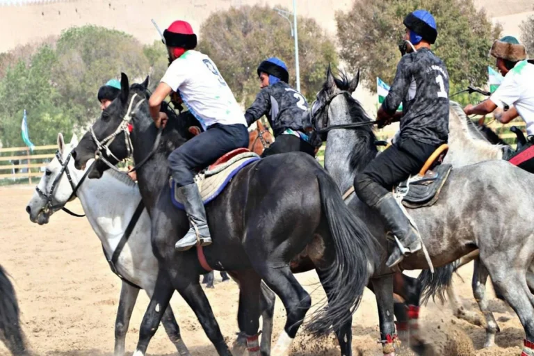 Схватка по национальной борьбе кок-бору на Всемирных играх кочевников 2026 в Чолпон-Ате